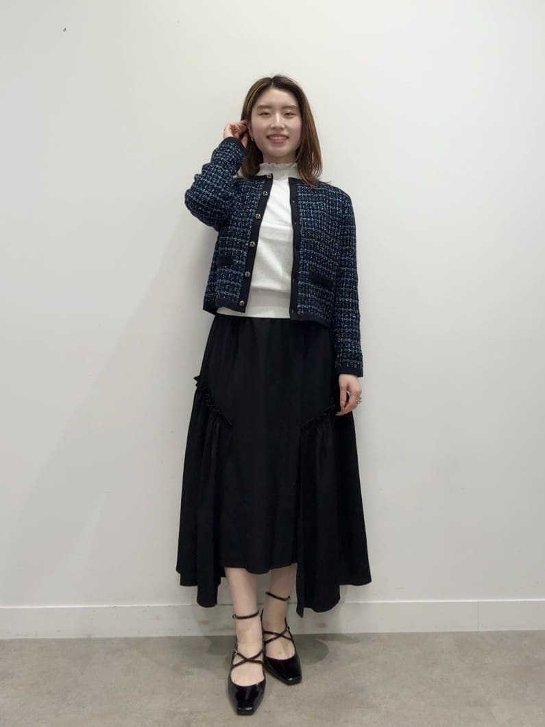 Suma Una本部スタッフさんの「SunaUna｜【SS～Lサイズ展開／6色展開】パール調ニット」を使ったコーディネート