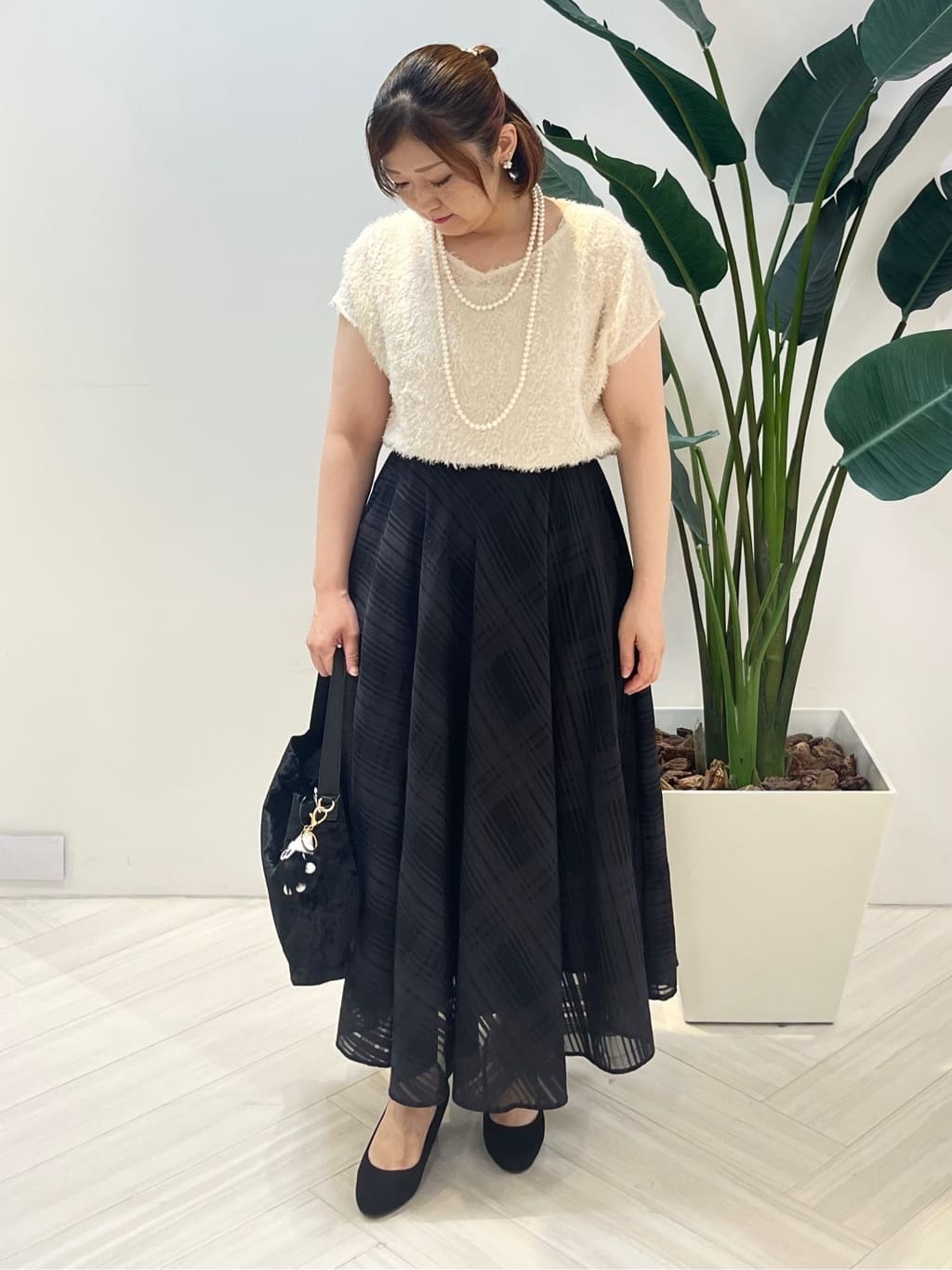 Tomoさんの「UNTITLED｜【洗える/日本製】ベアトップ風キャミソール」を使ったコーディネート