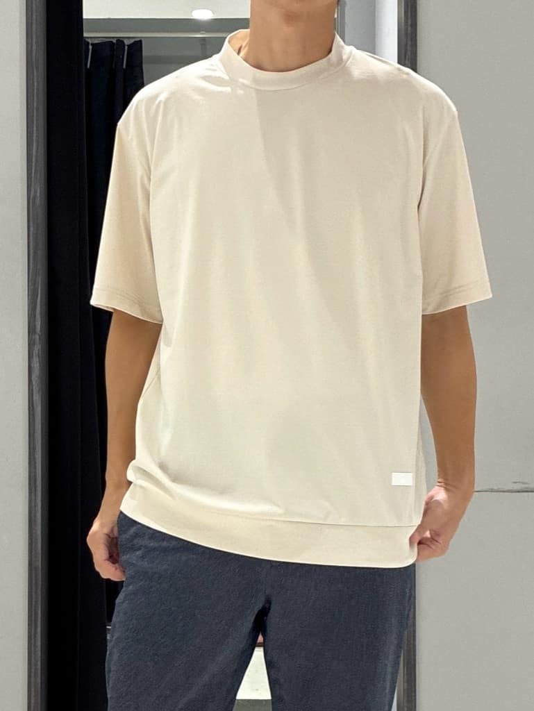 わいずみさんの「TAKEO KIKUCHI｜【COOL CITY WEAR】DotAir（R）サッカー シャツ」を使ったコーディネート