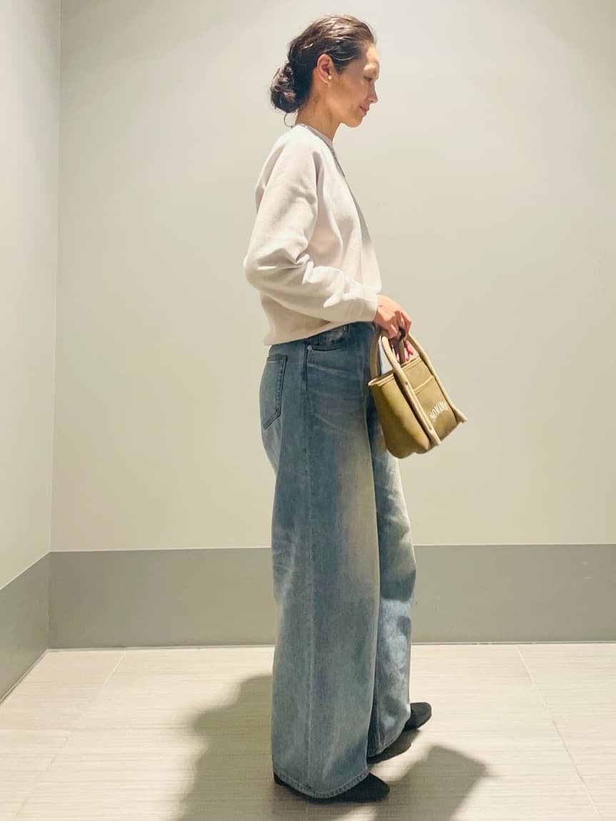 Annさんの「DRESSTERIOR｜ヴィンテージ加工ワイドデニムパンツ」を使ったコーディネート