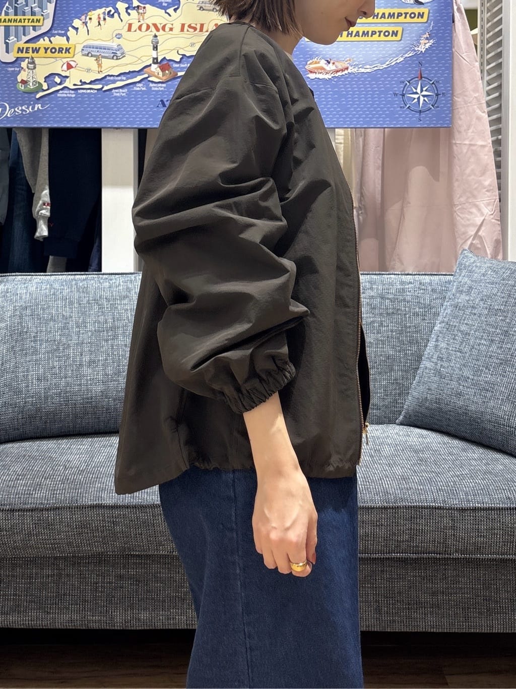 risaさんの「Dessin｜【洗える】マリンデニムパンツ」を使ったコーディネート