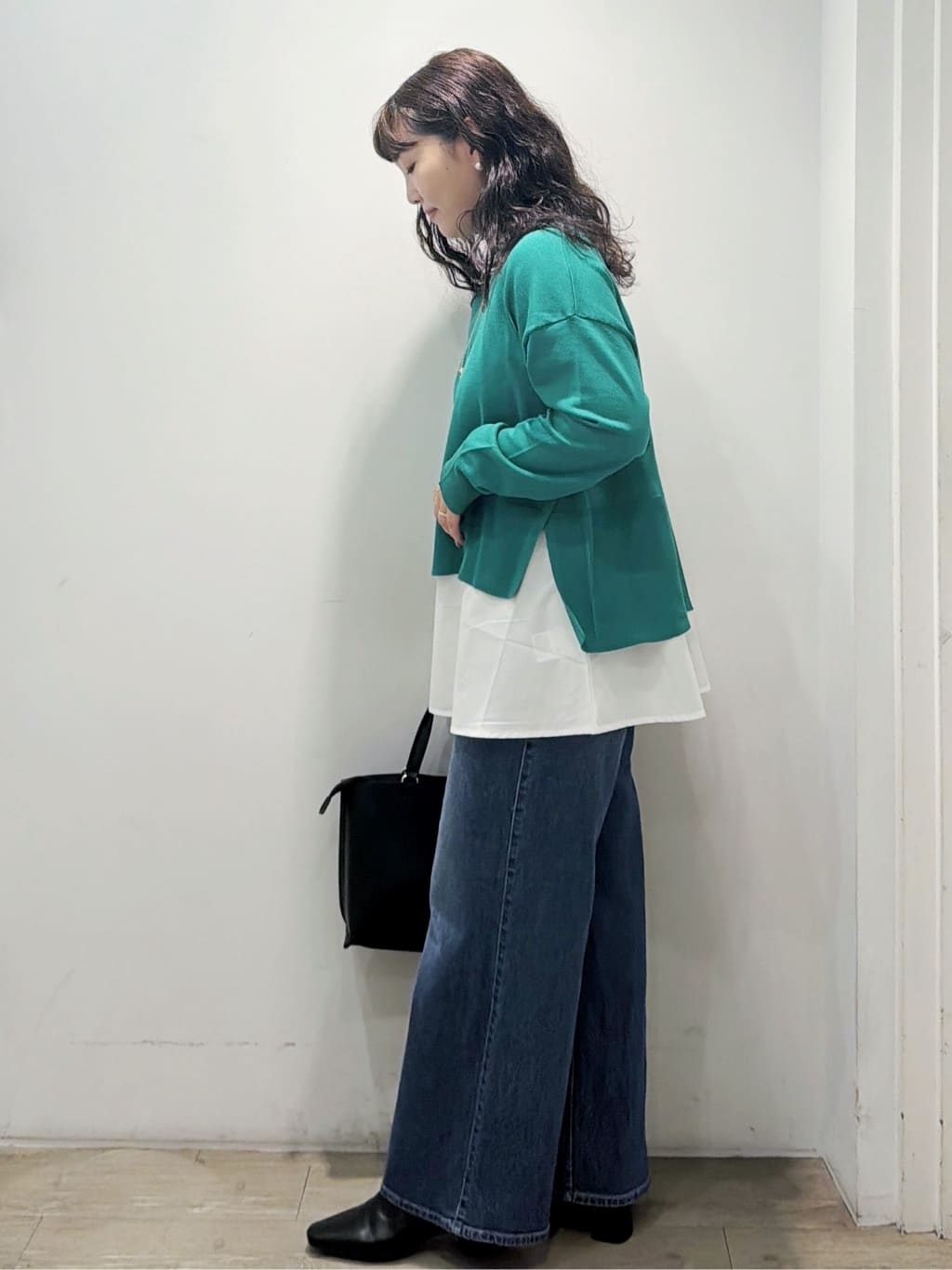 sumicaさんの「OPAQUE.CLIP｜ストレッチバギーデニム【洗濯機洗い可】《SS～LL》」を使ったコーディネート