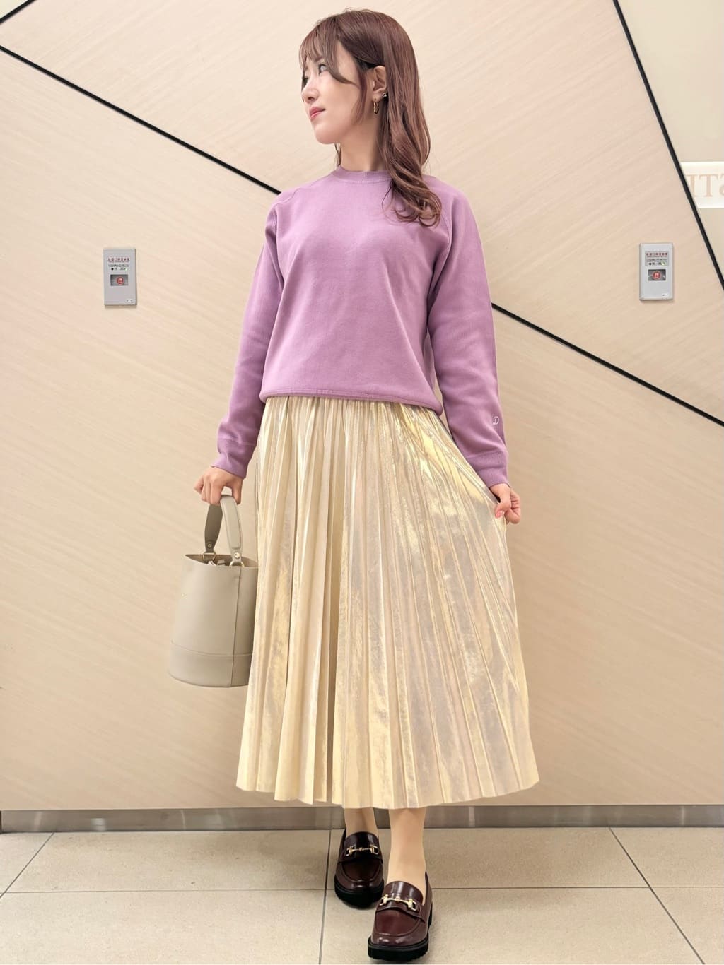 Rinaさんの「DRESSTERIOR｜◆【洗える/7色展開】ウォッシャブルコットンカシミヤニット」を使ったコーディネート