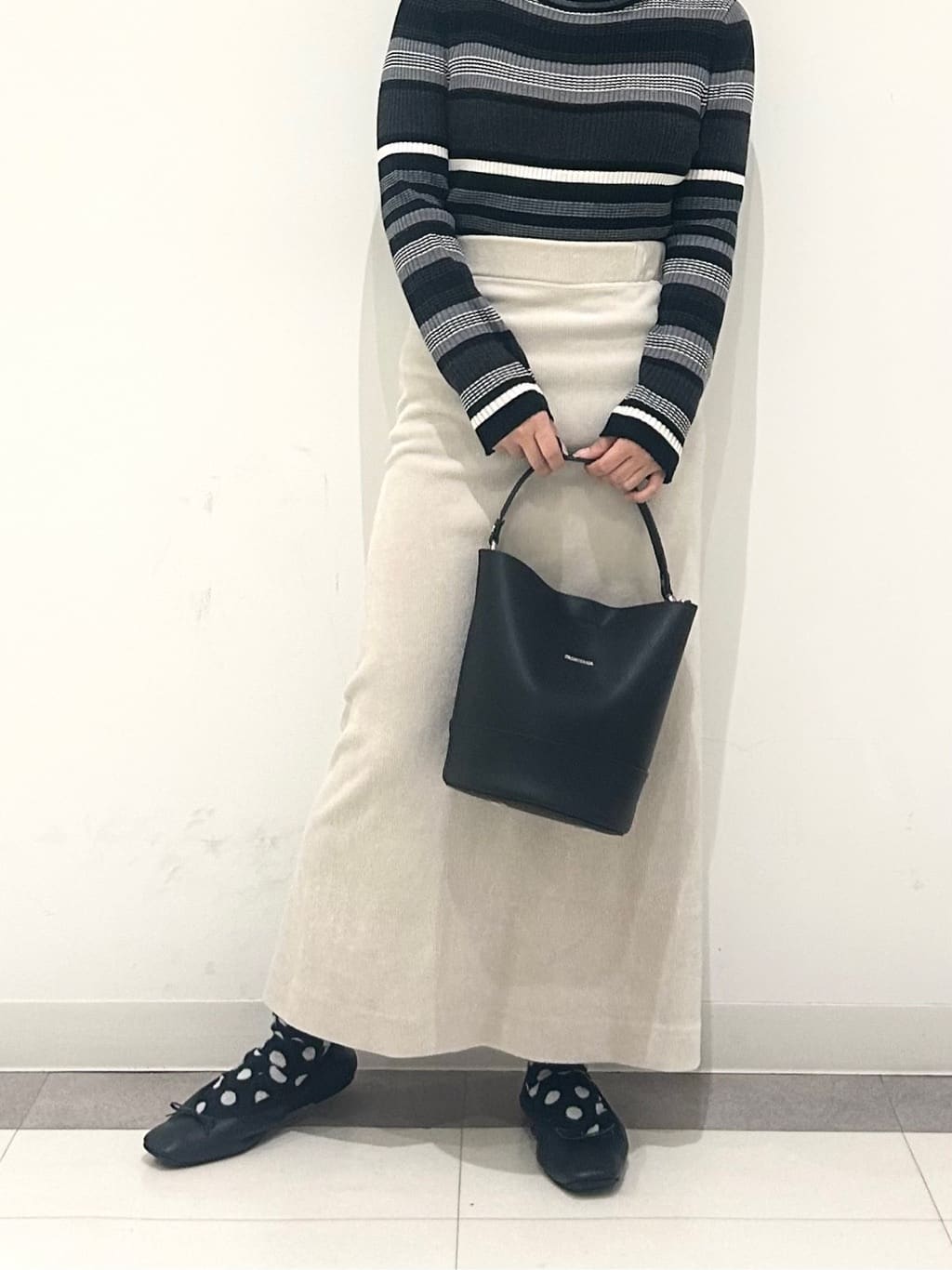 とりみさんの「DRESSTERIOR｜◆ソフトレザーバレエシューズ」を使ったコーディネート