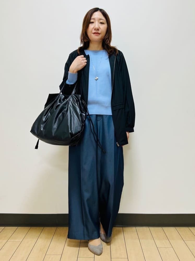 miiiさんの「Reflect｜【選べる6色／長く着られる◎】ボートネックニット」を使ったコーディネート