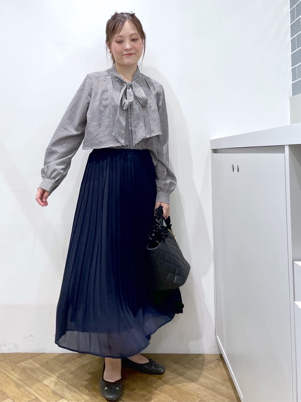 Junさんの「index｜アシンメトリーレイヤードボウタイブラウス【洗濯機OK／イージーアイロン／防シワ】《XS～3L》」を使ったコーディネート