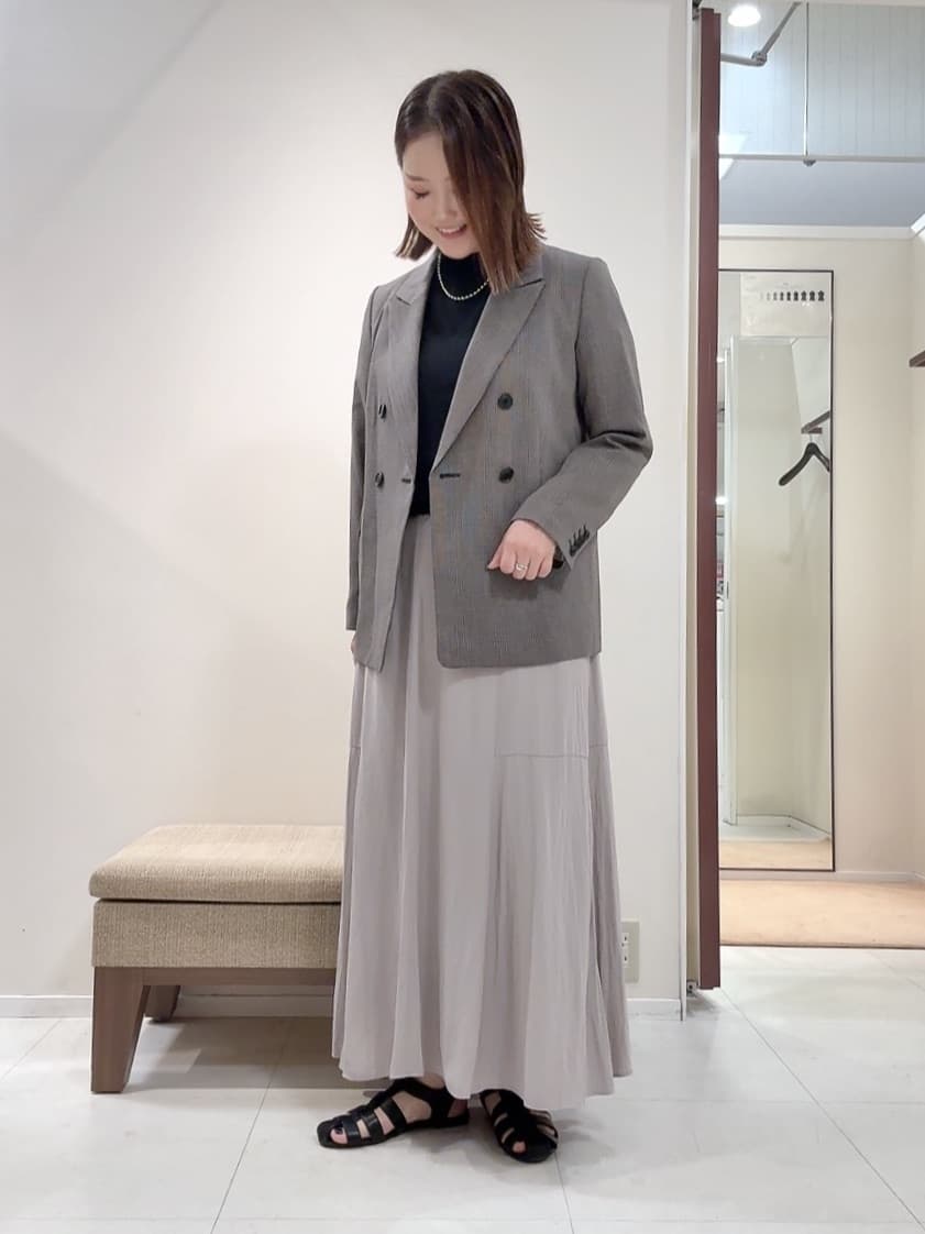 YUIさんの「UNTITLED｜【セットアップ可】ウールライク ダブルブレストジャケット」を使ったコーディネート