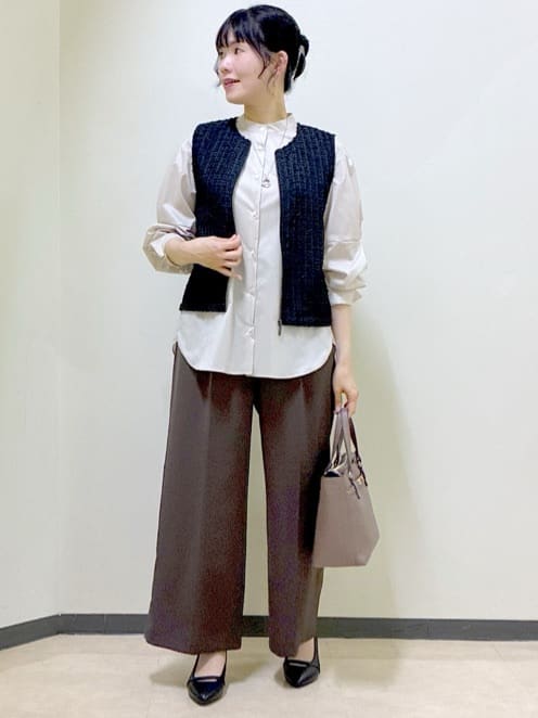  beni_gingerさんの「Reflect｜【軽い羽織に◎】フロントファスナー開きベスト」を使ったコーディネート