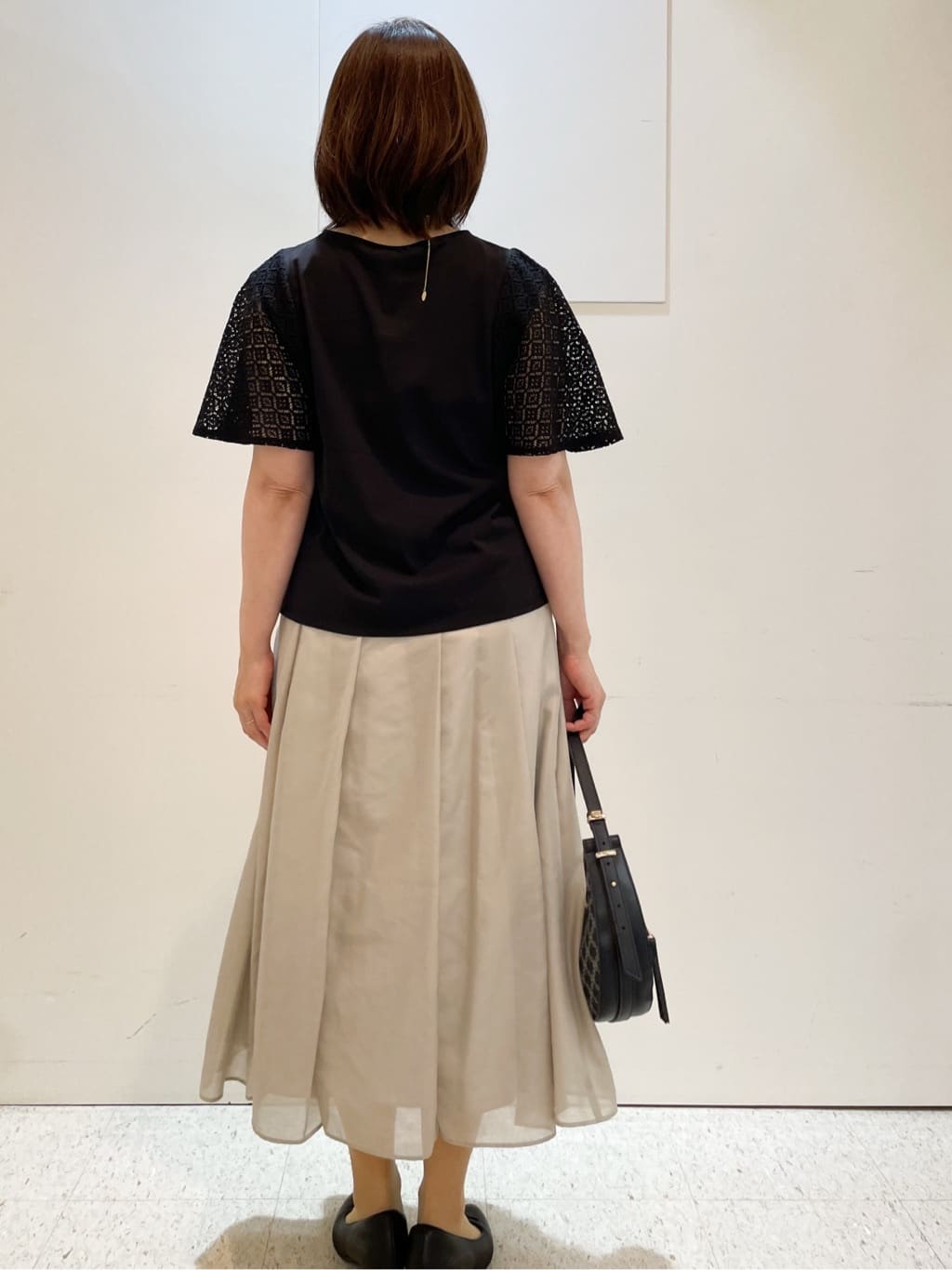めいさんの「Reflect｜幾何レーススリーブプルオーバージャージ」を使ったコーディネート
