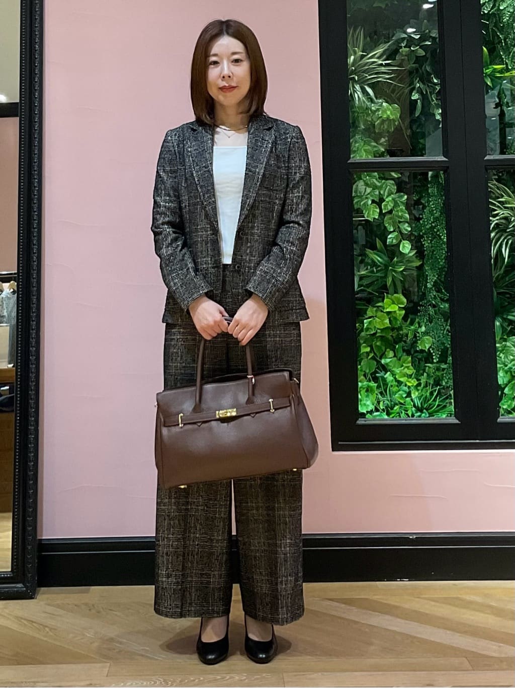 maruさんの「DRESSTERIOR｜◆ループグレンチェックジャケット」を使ったコーディネート