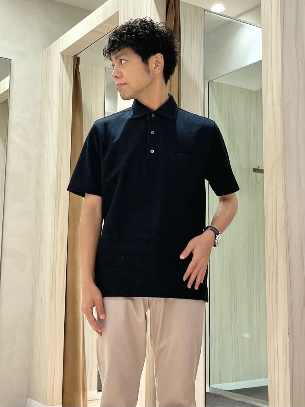 URAさんの「TAKEO KIKUCHI｜【全7サイズ&times;8色展開！】トップマルチヘリンボン パンツ」を使ったコーディネート