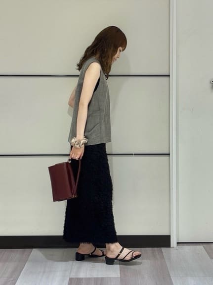 kyokaさんの「UNTITLED｜【セットアップ可/洗える】梳毛調合繊Vネックベスト」を使ったコーディネート