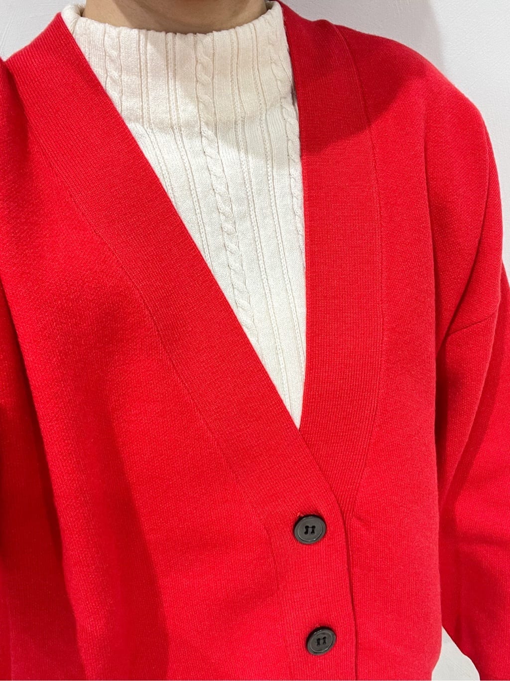 山さんさんの「grove｜季節に映える　ニットカーディガン」を使ったコーディネート