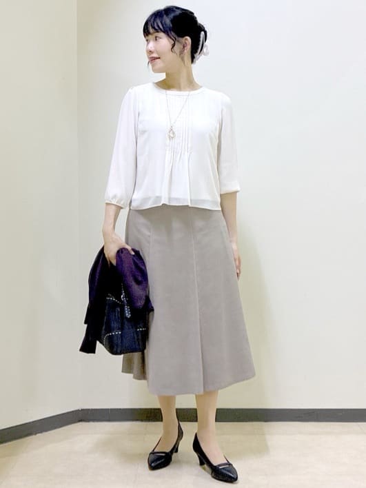  beni_gingerさんの「Reflect｜【SS-4Lサイズ】ピンタック&times;スカラレースブラウス」を使ったコーディネート