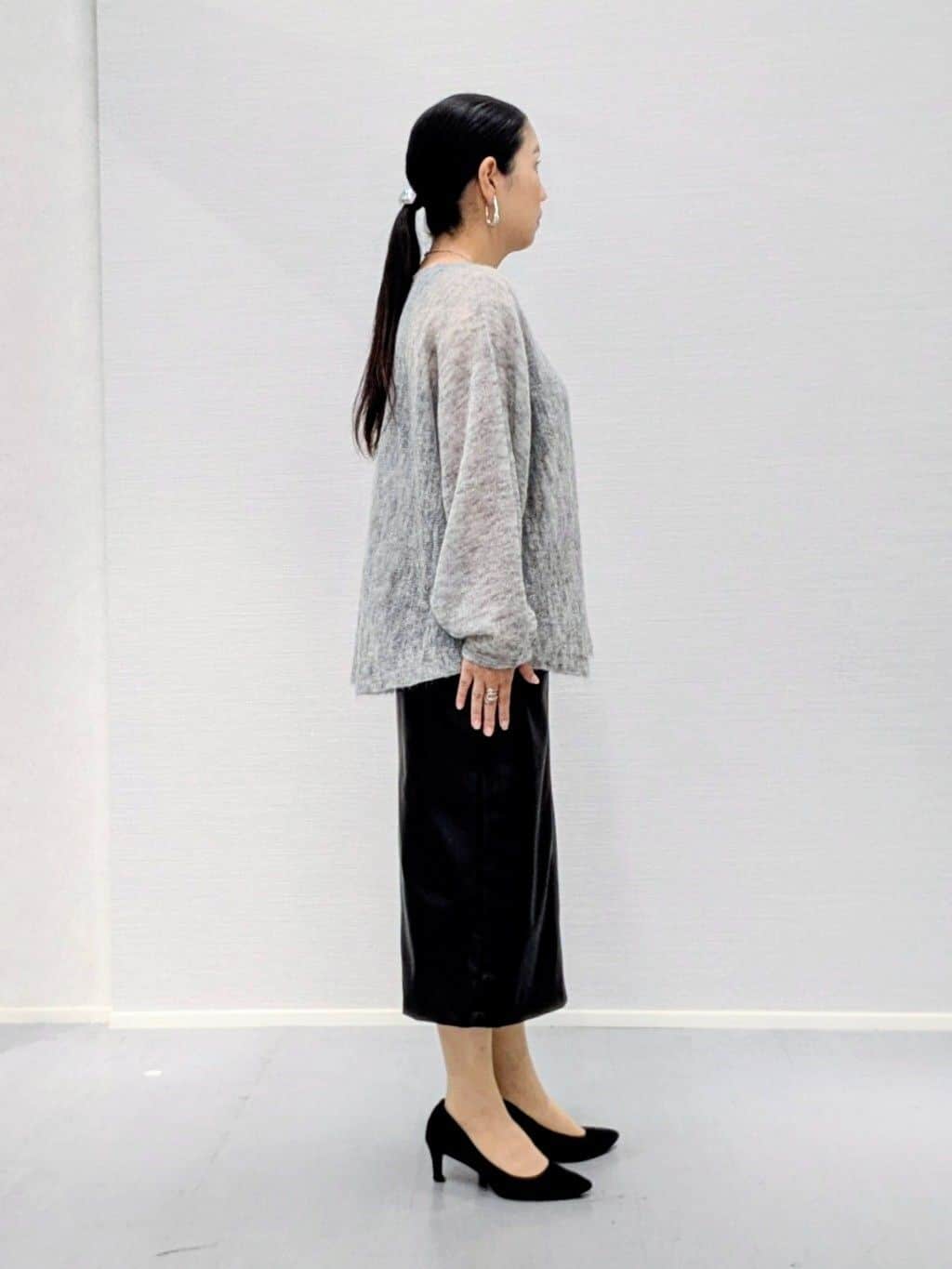 makkyさんの「UNTITLED｜【キッドモヘヤ素材】ラウンドヘムニット」を使ったコーディネート