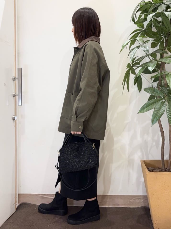 宗形さんの「SHOO･LA･RUE｜【S-LL】オーバーシルエットでこなれ感 襟コール カバーオール」を使ったコーディネート