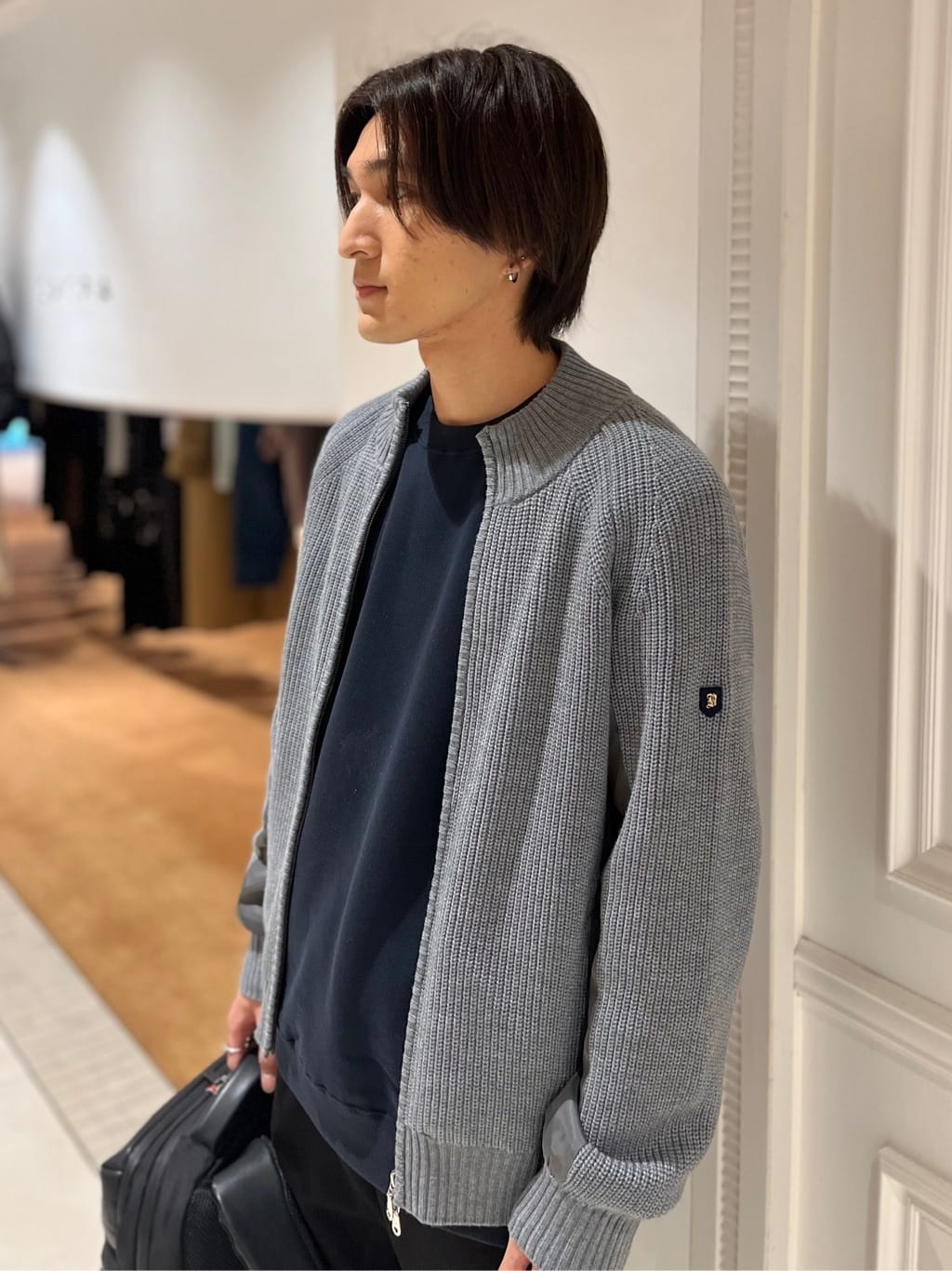 Watanabeさんの「DRESSTERIOR｜ミリタリーニットジャケット」を使ったコーディネート