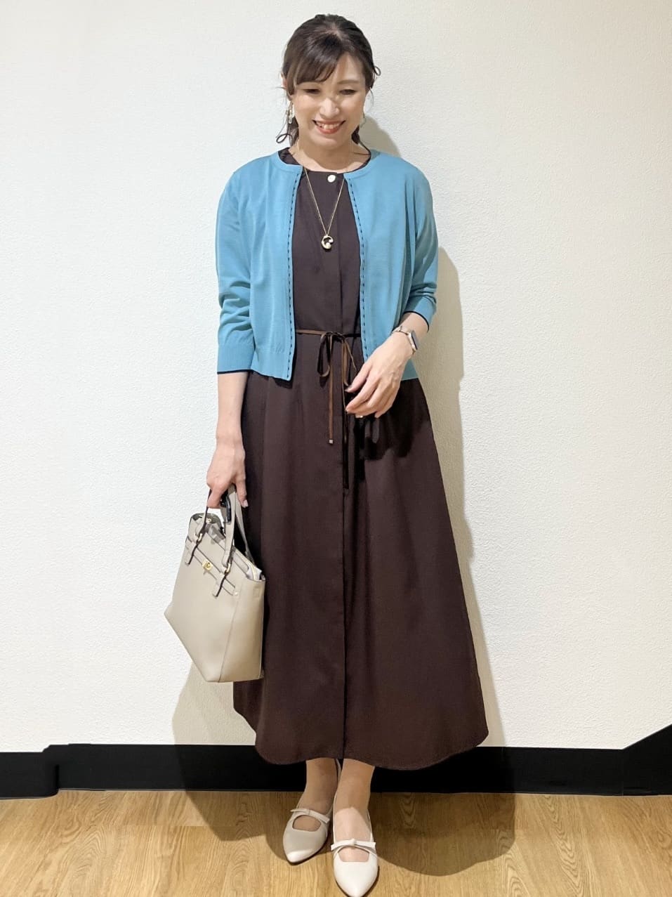 ayaさんの「Reflect｜カットワークレーススリーブワンピース」を使ったコーディネート