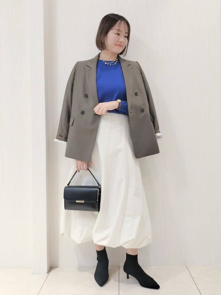 naokoさんの「UNTITLED｜【アンサンブル可/洗える】ウールミラノリブニット」を使ったコーディネート
