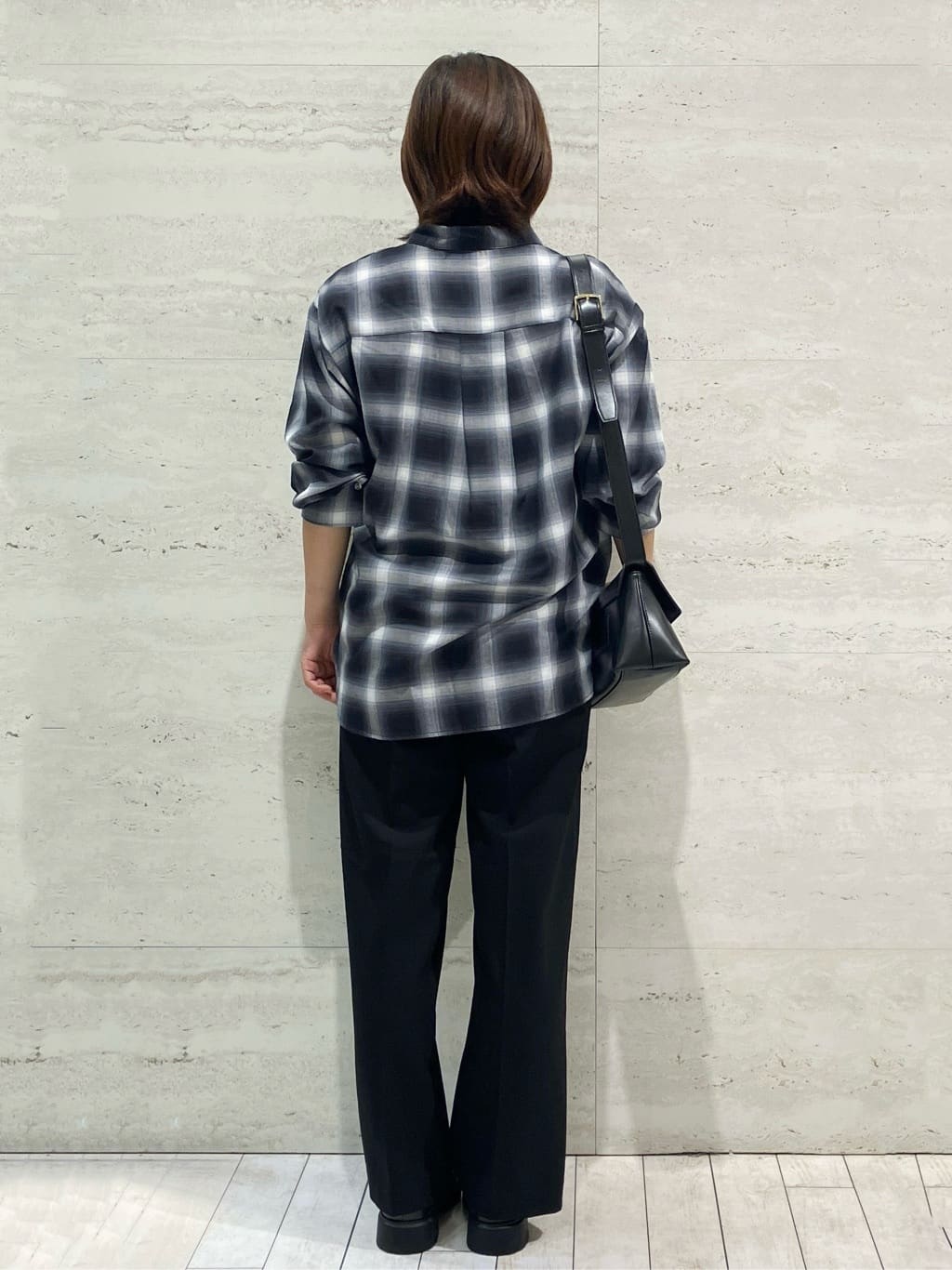 FUKAさんの「OPAQUE.CLIP｜オンブレチェックシャツ【洗濯機洗い可】」を使ったコーディネート