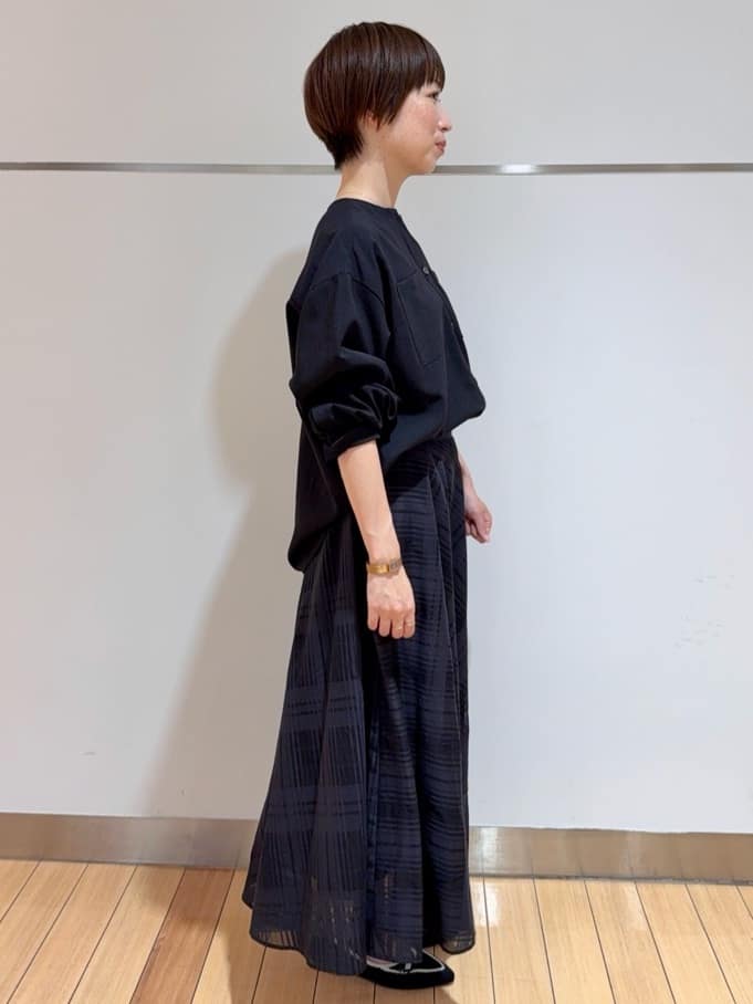 あやさんの「UNTITLED｜【アンサンブル可/薄手】ベーシッククルーネックカーディガン」を使ったコーディネート