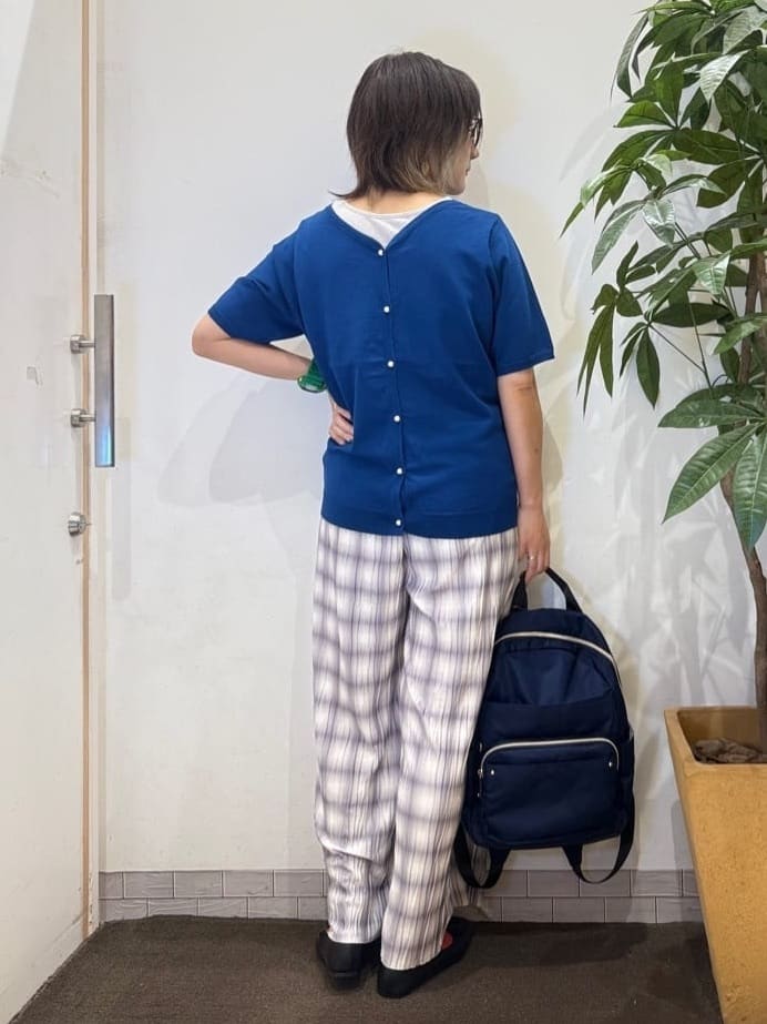 misakiさんの「SHOO･LA･RUE｜【洗える/S-LL/前後2WAY】きれい見え 刺繍ニットカーディガン」を使ったコーディネート
