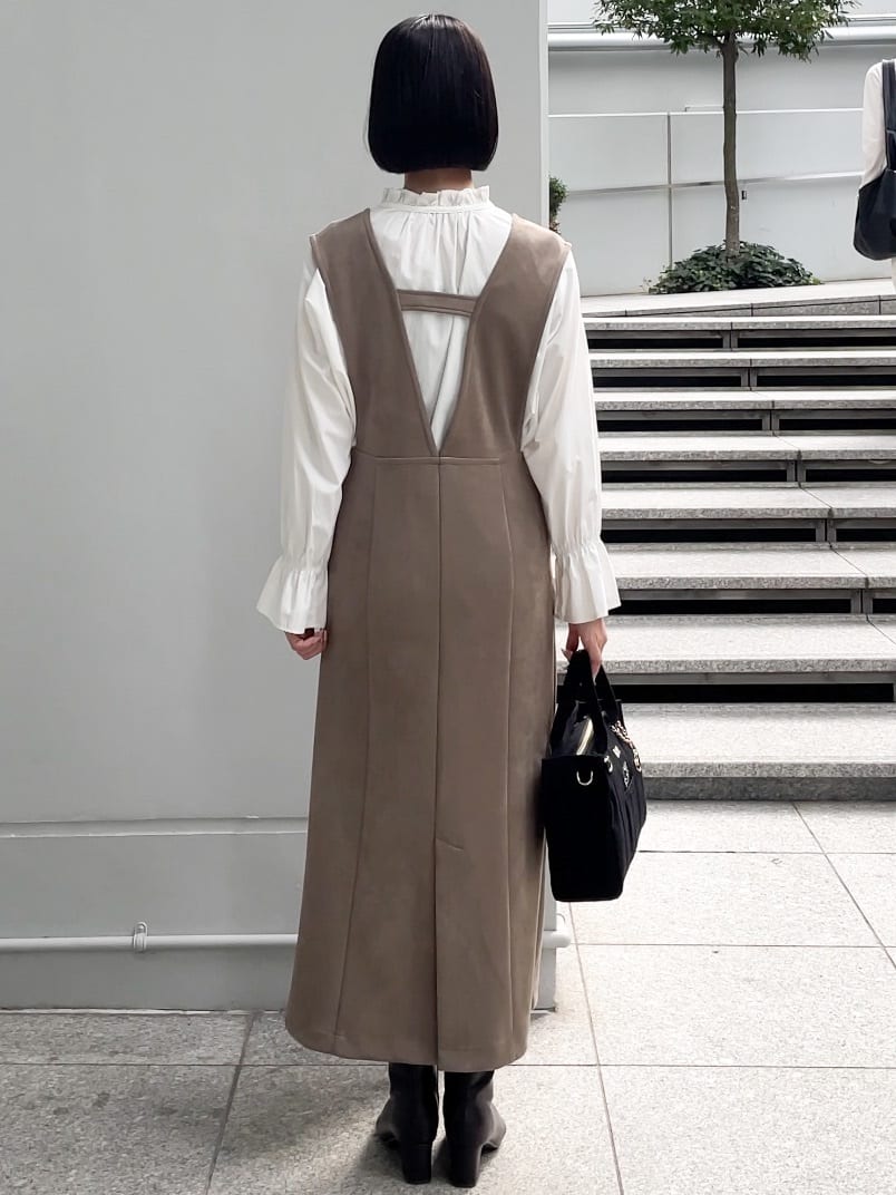 NATSUMIさんの「grove｜フリルカラーリボンブラウス」を使ったコーディネート