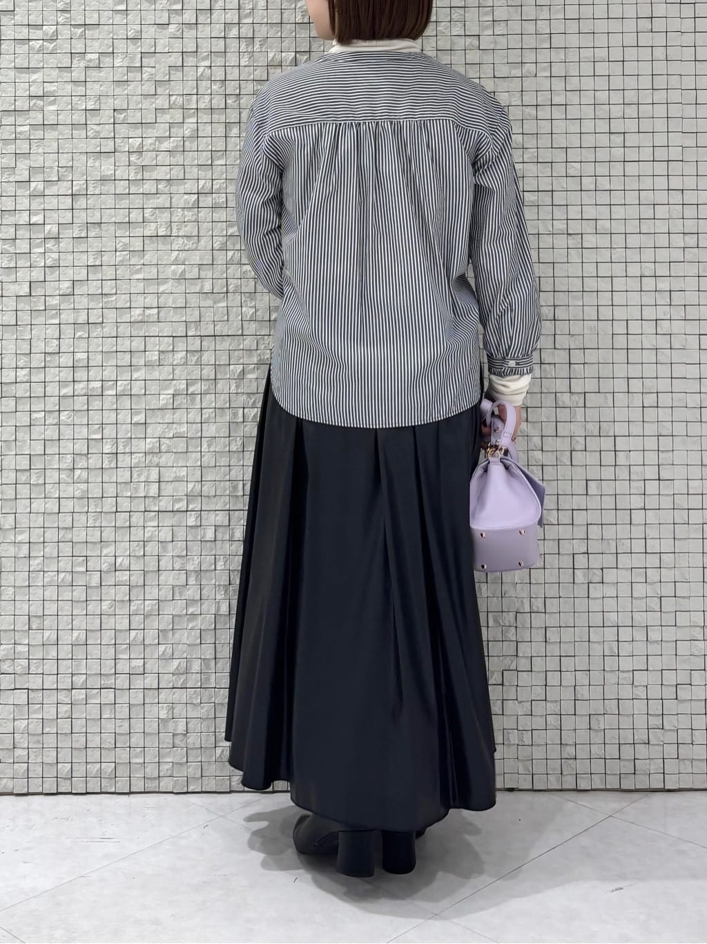 sakuさんの「INDIVI｜【洗える】胸元タックフリル長袖ブラウス」を使ったコーディネート