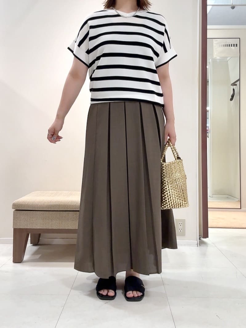 YUIさんの「UNTITLED｜メタリックメッシュトート」を使ったコーディネート