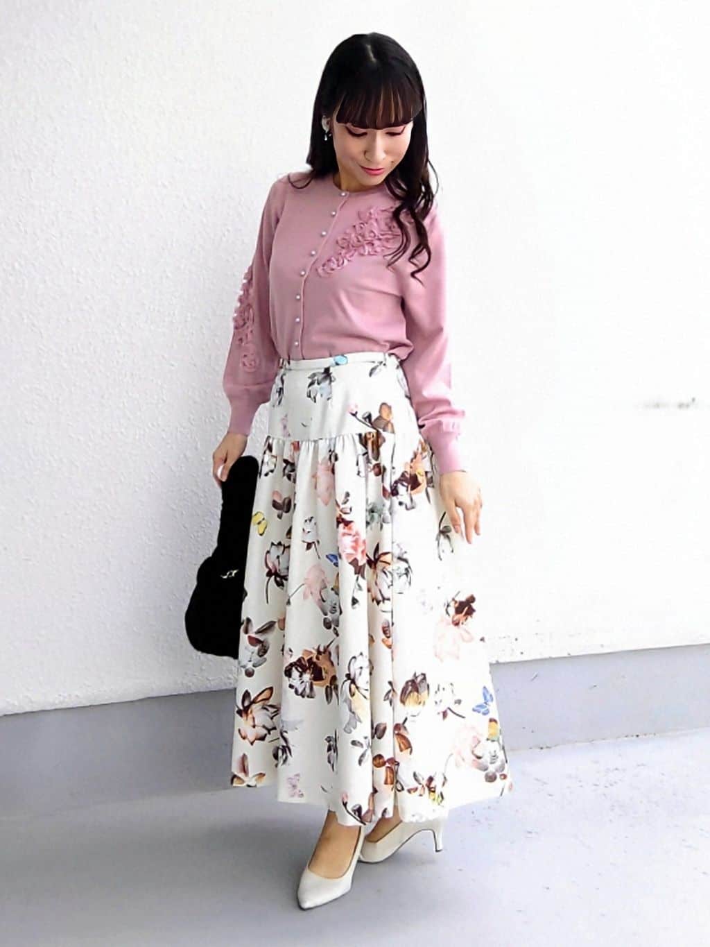 keinaさんの「SunaUna｜【SS～Lサイズ展開／チュール刺繍】クラフトニット」を使ったコーディネート