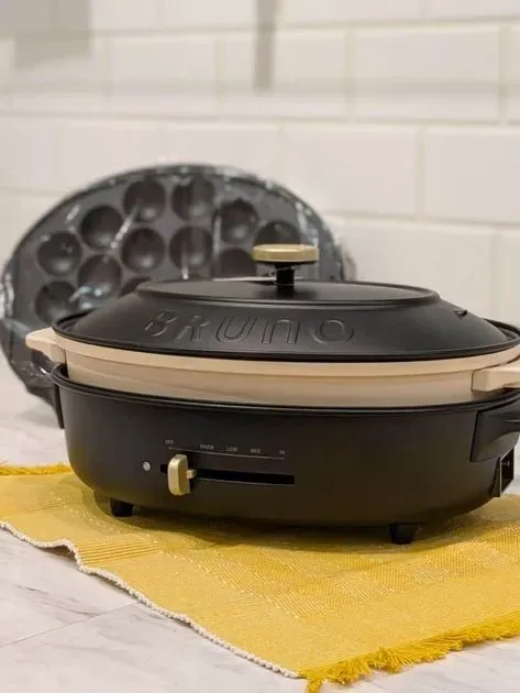 オーバルホットプレート ブラック ＜BRUNO ブルーノ＞（キッチン家電