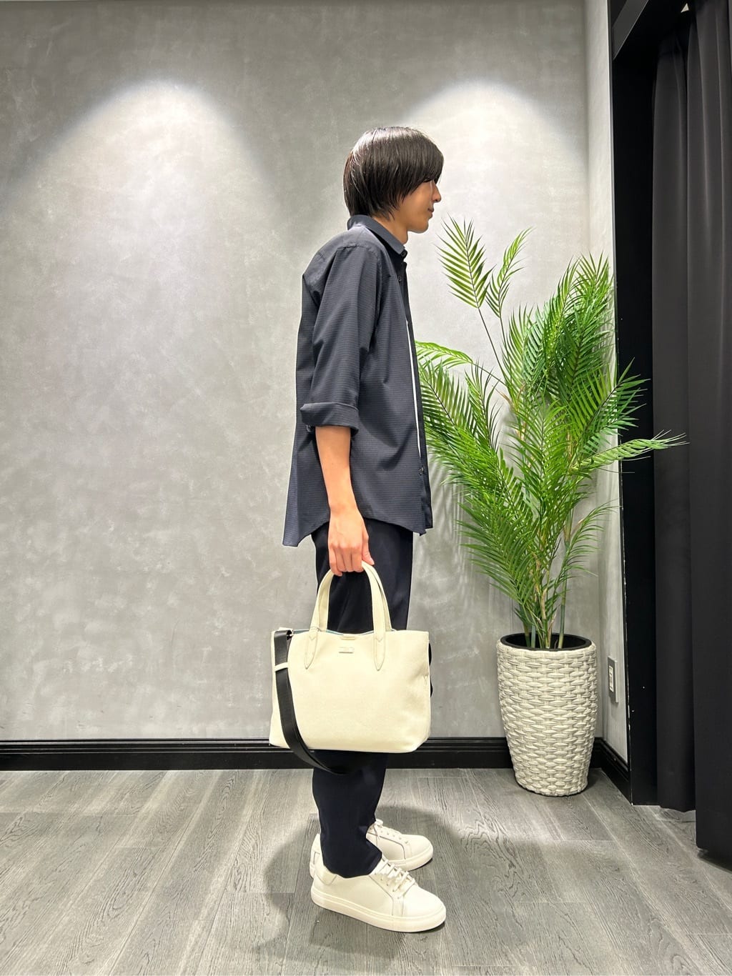 ruiさんの「TAKEO KIKUCHI｜【COOL CITY WEAR】DotAir（R）サッカー シャツ」を使ったコーディネート