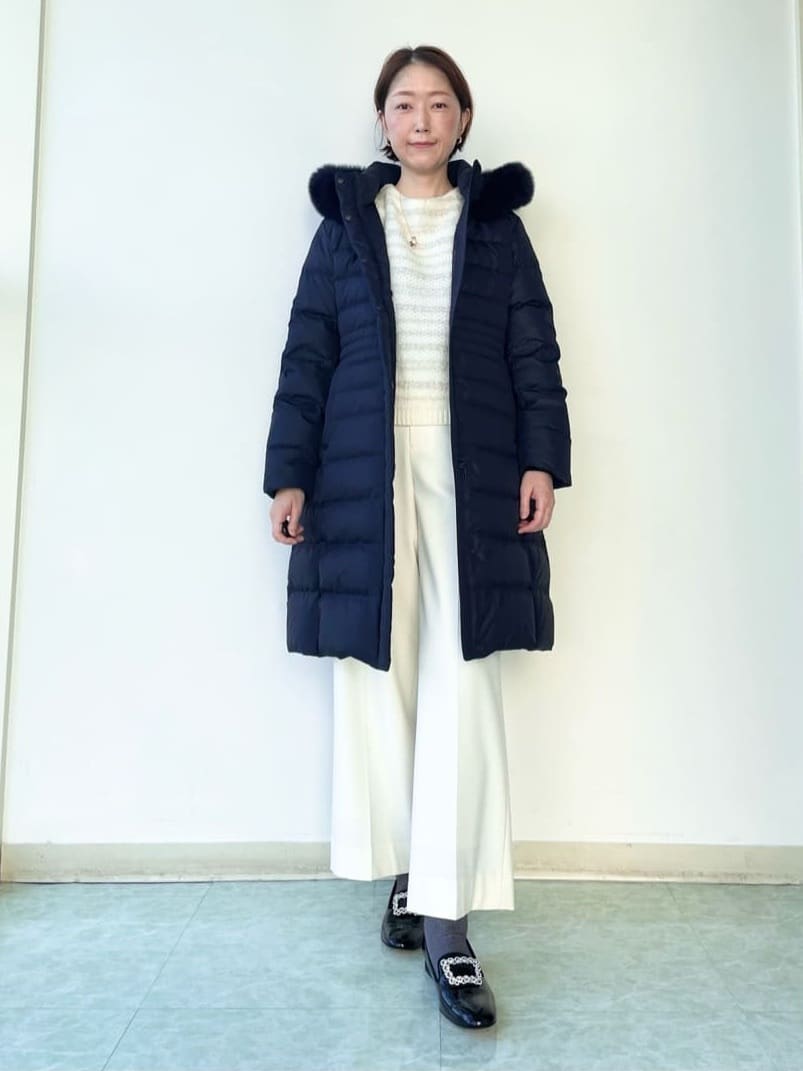 aliceさんの「UNTITLED｜【はっ水機能/フード取り外し可/防寒】ロングダウンコート」を使ったコーディネート