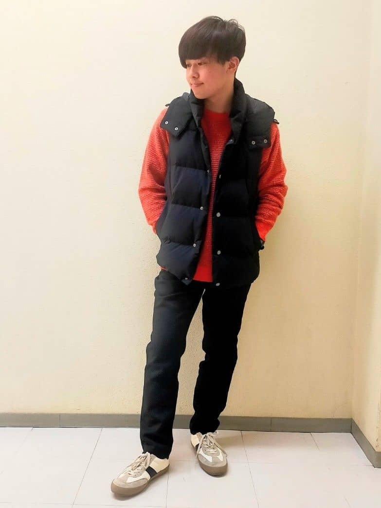 nerさんの「TAKEO KIKUCHI｜メランジ ニットプルオーバー」を使ったコーディネート