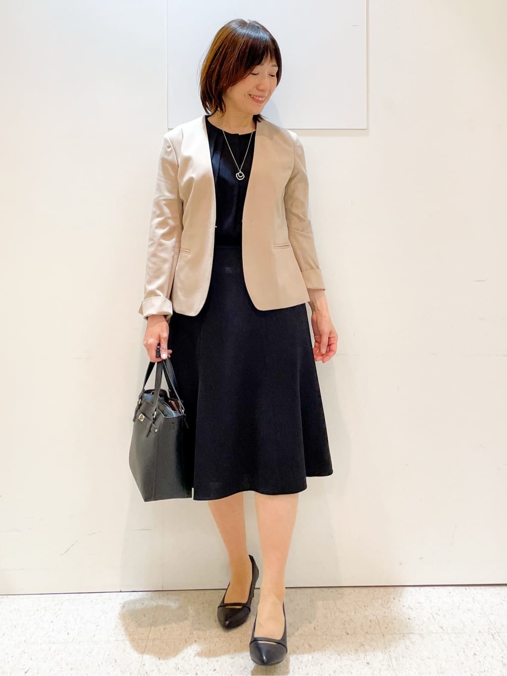 めいさんの「Reflect｜【美シルエット】ソフトマーメイドスカート」を使ったコーディネート