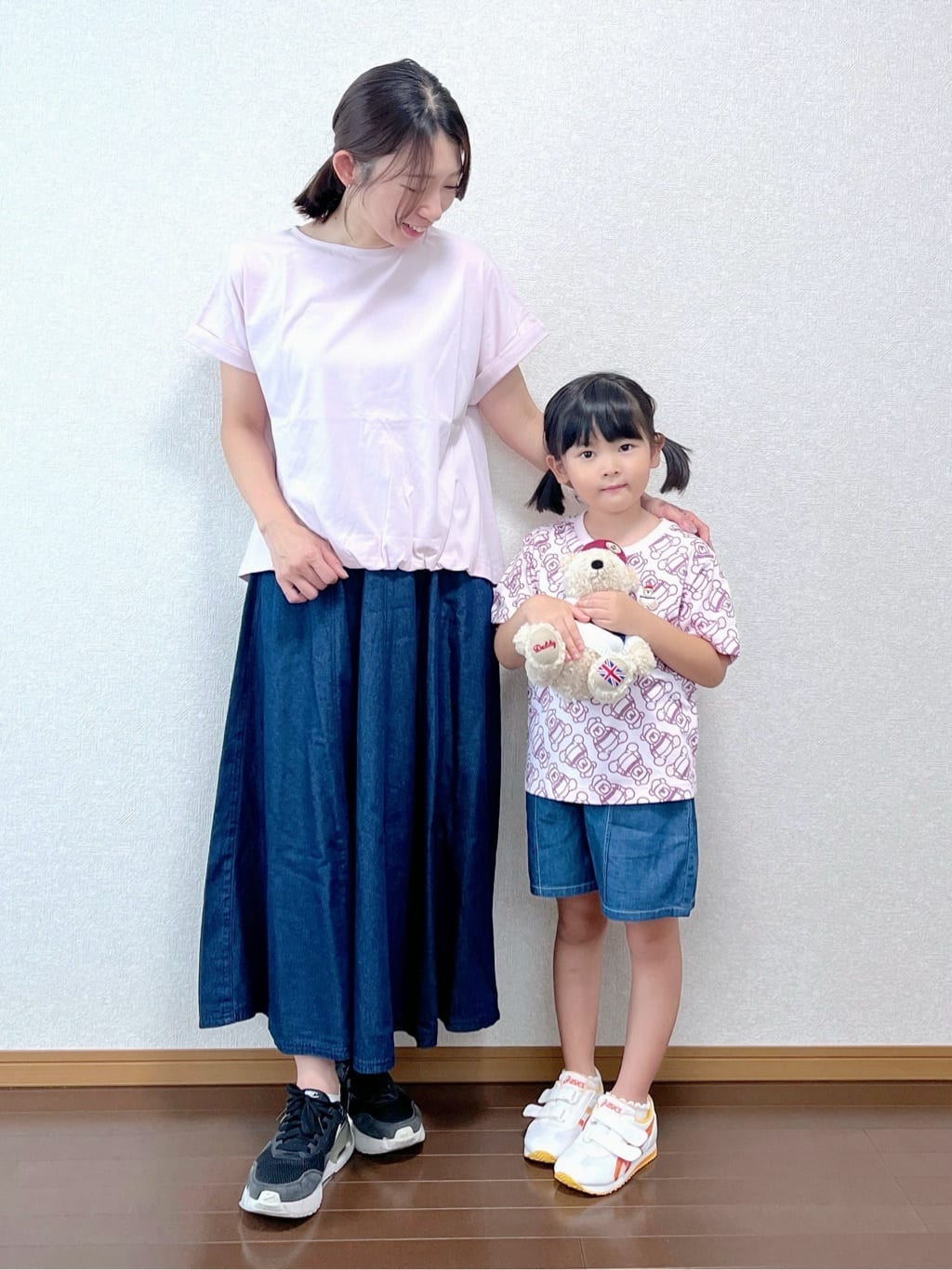 canaさんの「Dessin｜【リンクコーデ】オーガニックコットンTシャツ」を使ったコーディネート