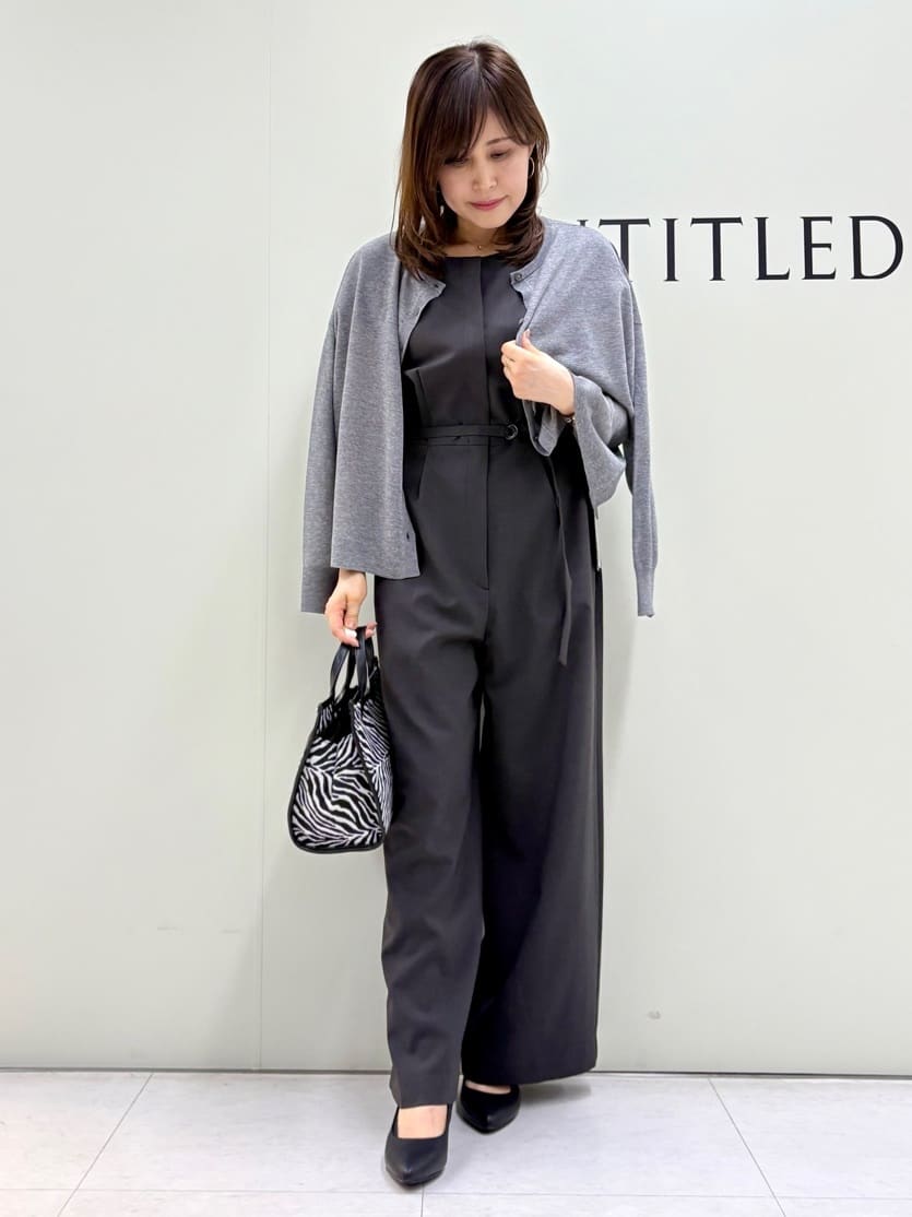 Sakaiさんの「UNTITLED｜【きれいめ/オールインワン】梳毛調合繊コンビネゾン」を使ったコーディネート
