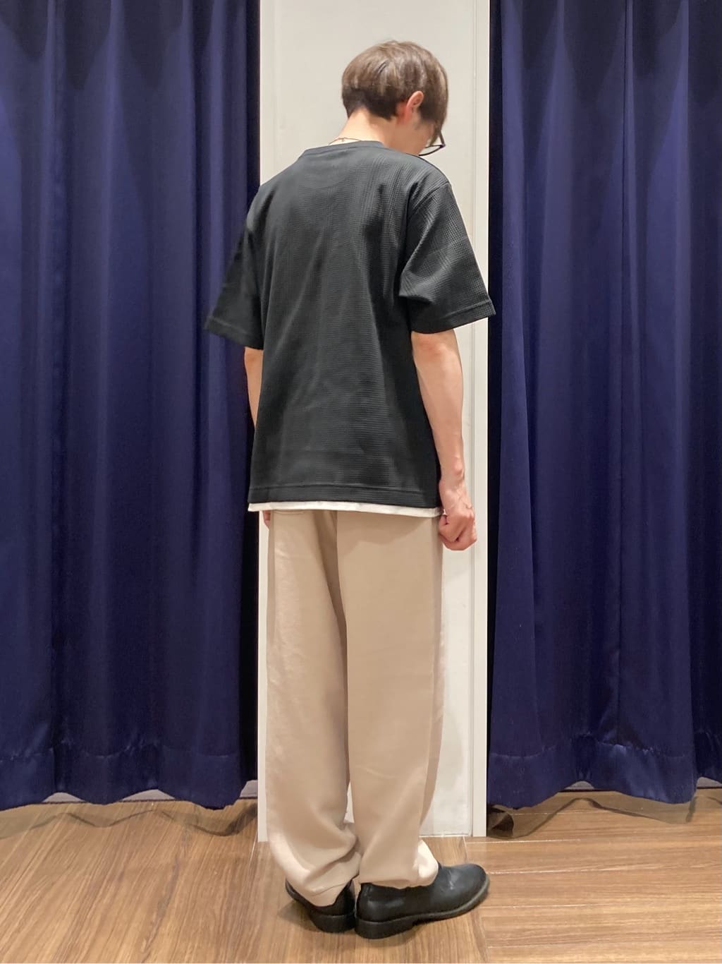 つーじーさんの「THE SHOP TK｜ランダムワッフル半袖Tシャツ 【洗濯機ＯＫ】」を使ったコーディネート
