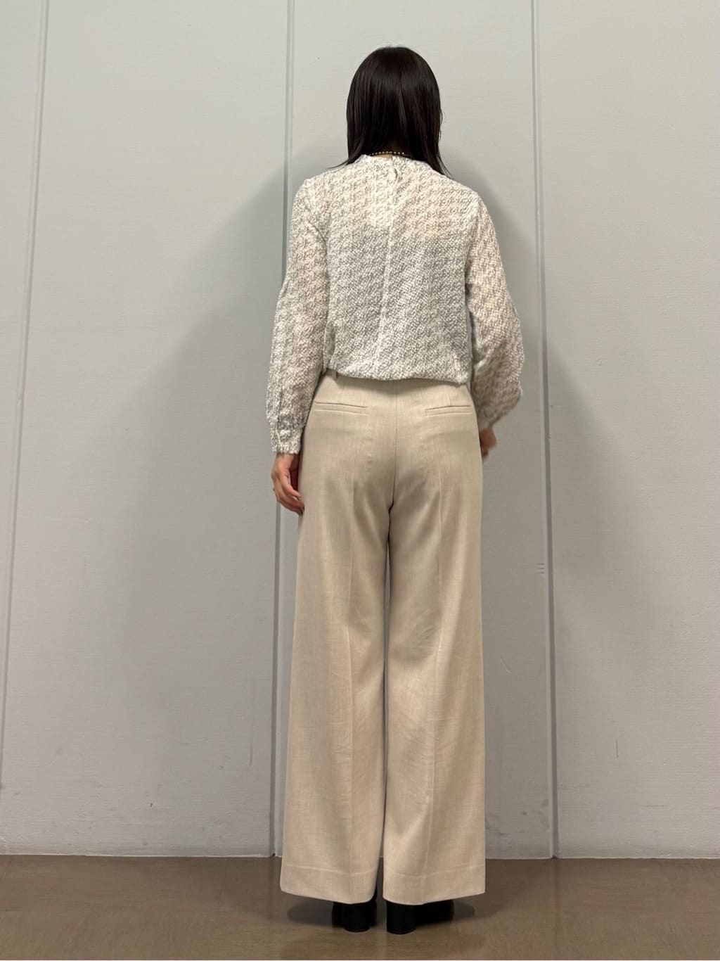 mizukiさんの「INDIVI｜【きれいめ／オフィス／イベント】フェザージャカードブラウス」を使ったコーディネート