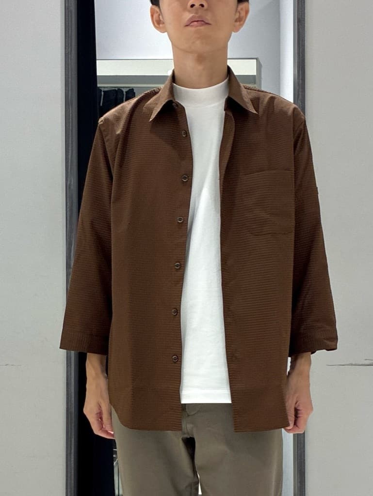 わいずみさんの「TAKEO KIKUCHI｜【COOL CITY WEAR】インドライ天竺モックネック プルオーバー /吸汗速乾」を使ったコーディネート