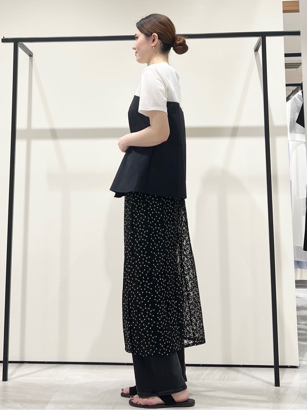 T.Kさんの「INDIVI｜【洗える】ビスチェレイヤード風トップス」を使ったコーディネート