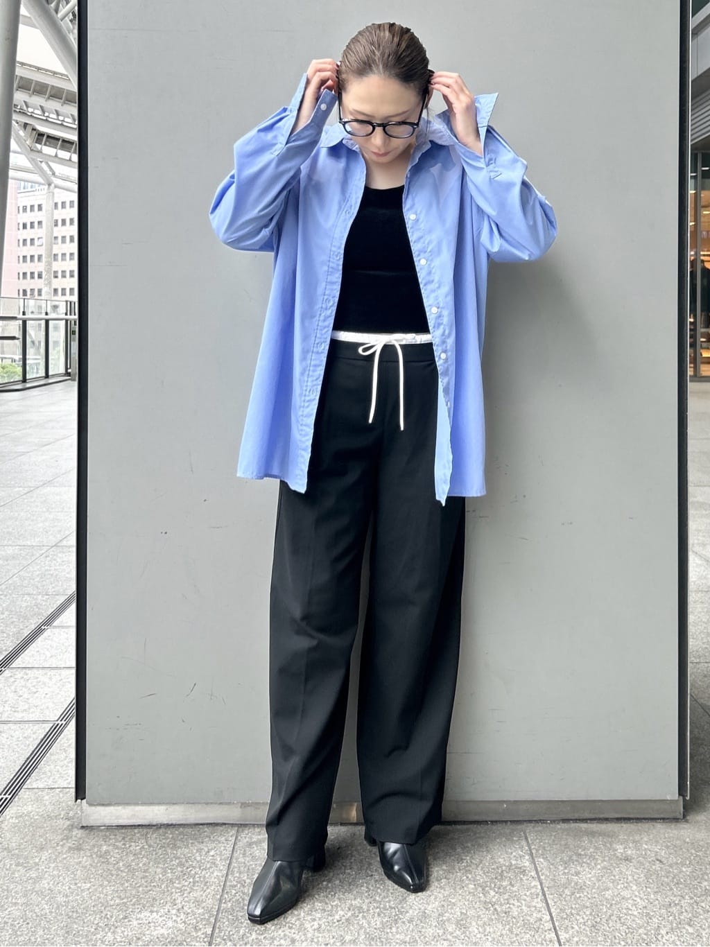 machikoさんの「ESPERANZA｜【晴雨兼用】ブロックヒールショートブーツ」を使ったコーディネート