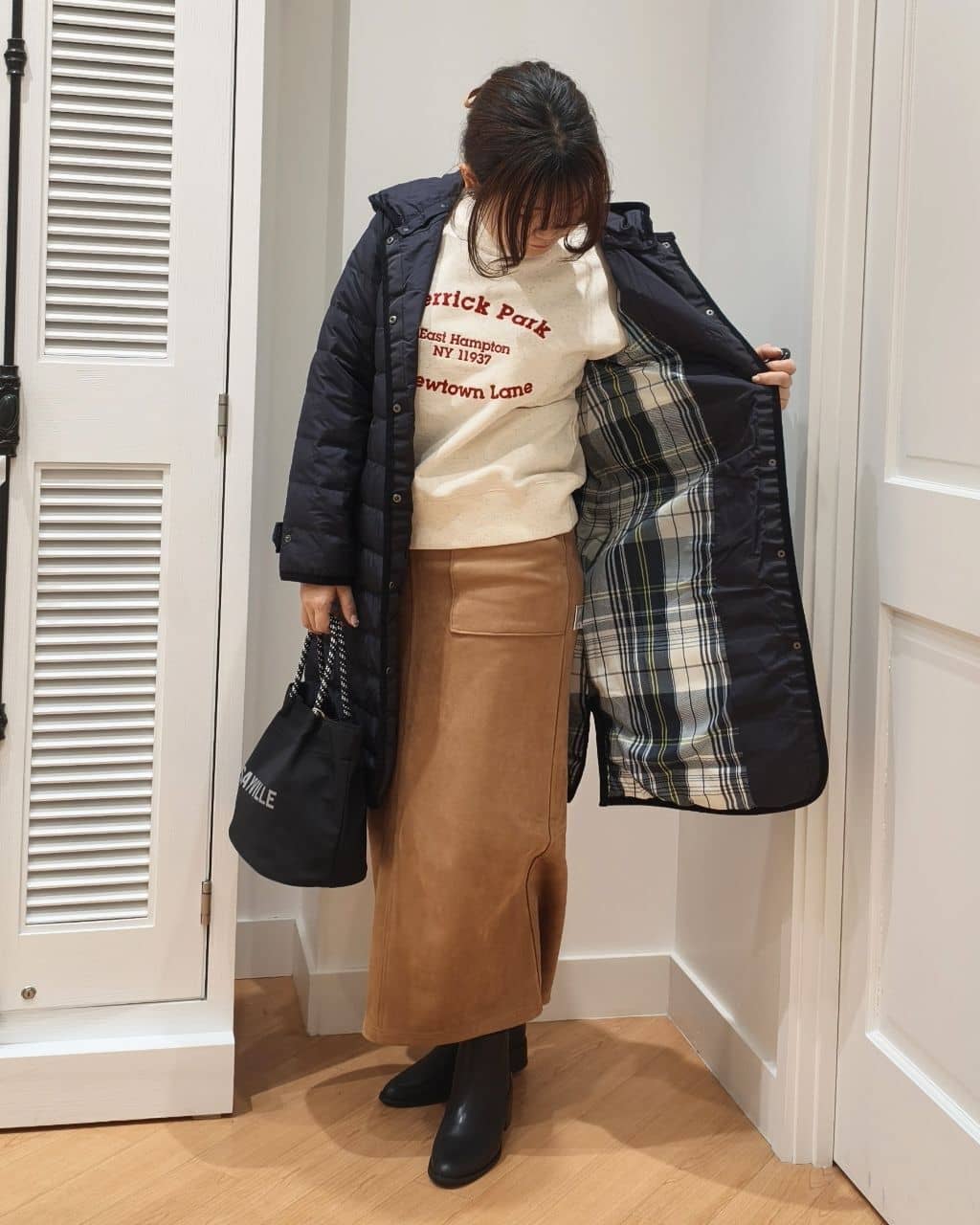 AIKOsanさんの「Dessin｜【撥水・2WAY】ミュラーダウンコートロング丈」を使ったコーディネート