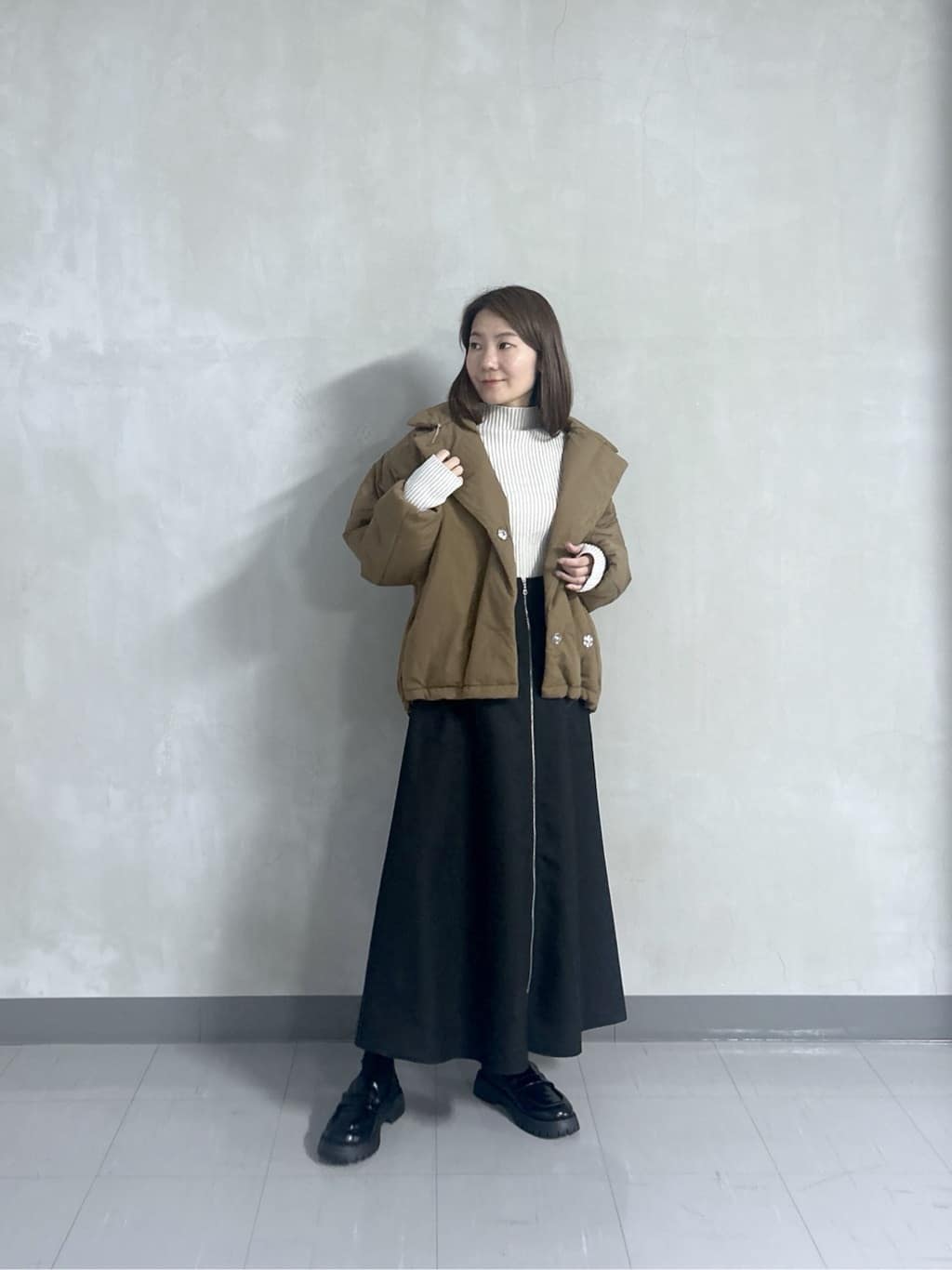 takaさんの「INDIVI｜センタージップフレアスカート」を使ったコーディネート