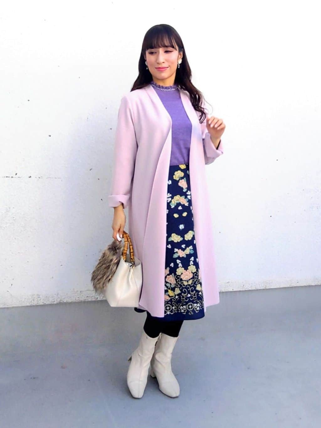 keinaさんの「SunaUna｜【SS～Lサイズ展開／6色展開】パール調ニット」を使ったコーディネート