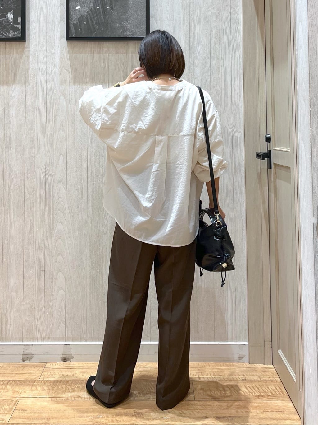 shirayuuuさんの「SHOO･LA･RUE｜【S-LL】美しく見せる ボートネックロンT」を使ったコーディネート