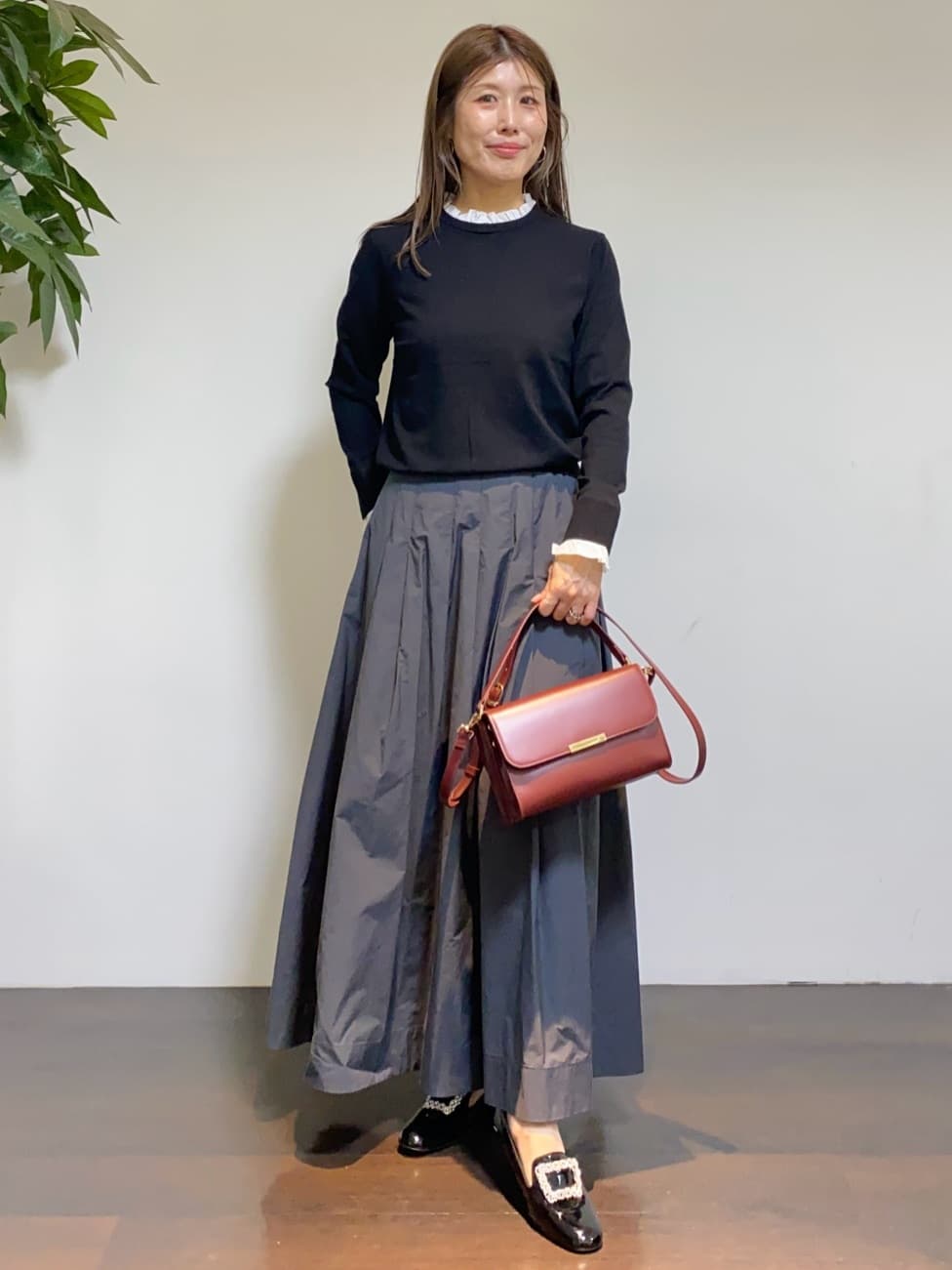 tomoさんの「UNTITLED｜【アンサンブル可/ジャケット風】ウールミラノリブカーディガン」を使ったコーディネート
