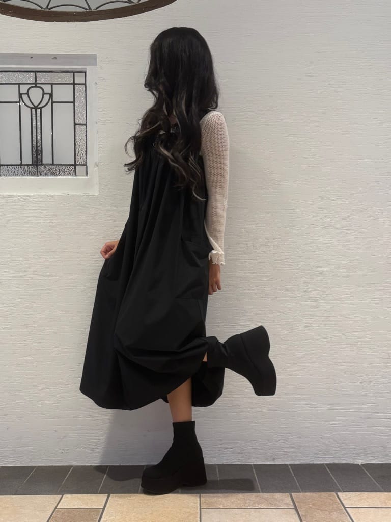 ゆずはさんの「ESPERANZA｜厚底ニットショートブーツ」を使ったコーディネート