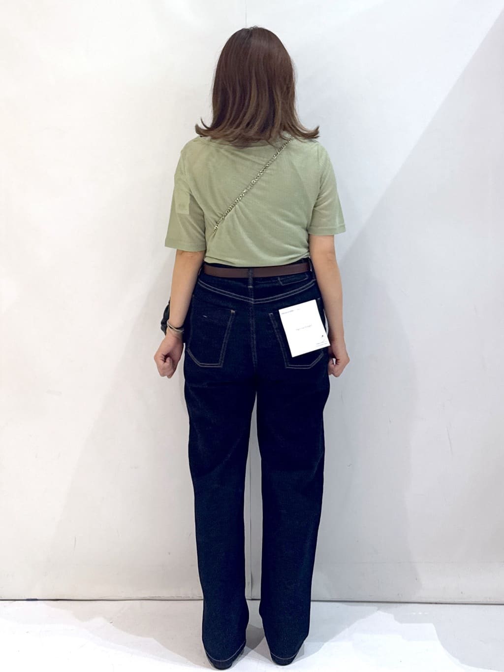 やすさんの「OPAQUE.CLIP｜シアーリブレイヤードカットソー【洗濯機洗い可】」を使ったコーディネート