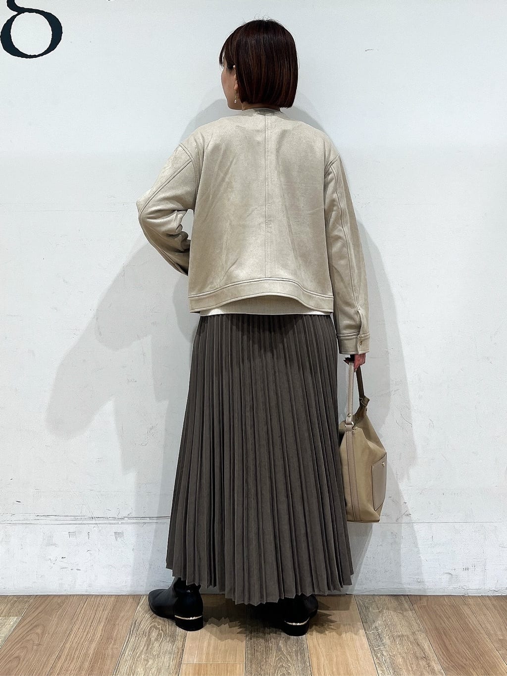 山さんさんの「grove｜【毛玉軽減／洗える】ミニケーブルニット」を使ったコーディネート